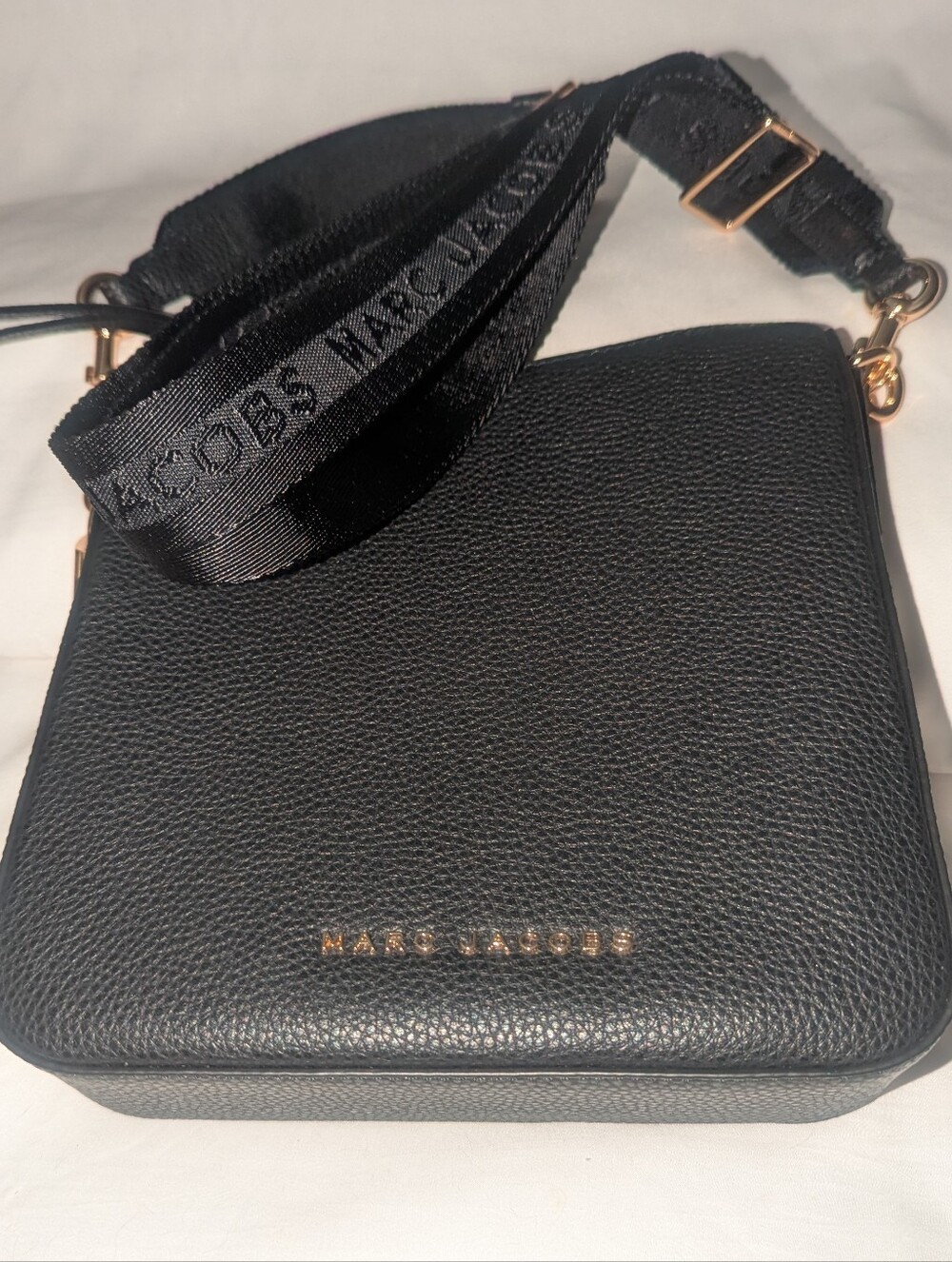 Marc Jacobs Drifter Swing Black Pebbled Leather Crossbody Bag - Picture 14 of 15